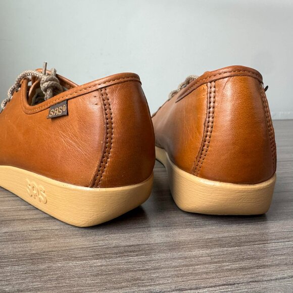 SAS Siesta 40th Anniversary Handsewn Lace Up Loafers Shoes$129 in British Tan - Picture 5 of 12